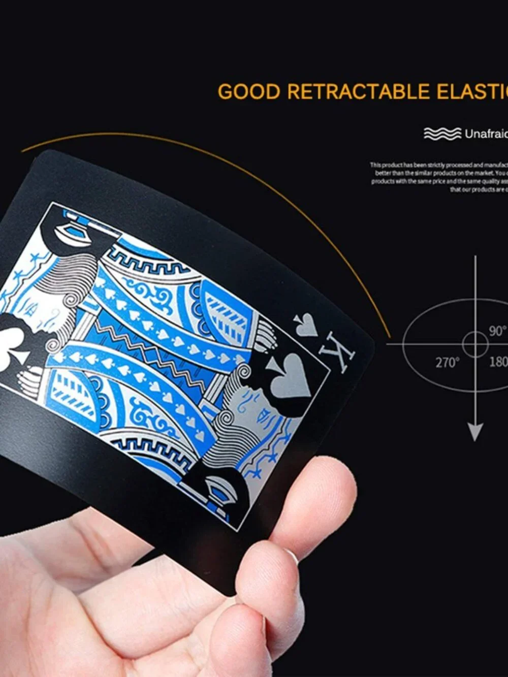 Merytes 2 Deck of Waterproof Poker Cards and Playing Cards with Flexible Plastic
